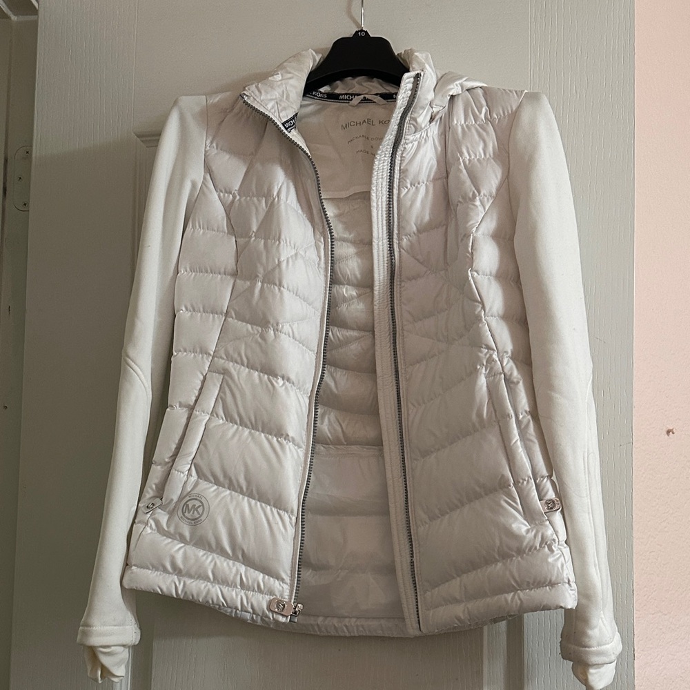 Michael Kors Women's Ivory Puffer Jacket